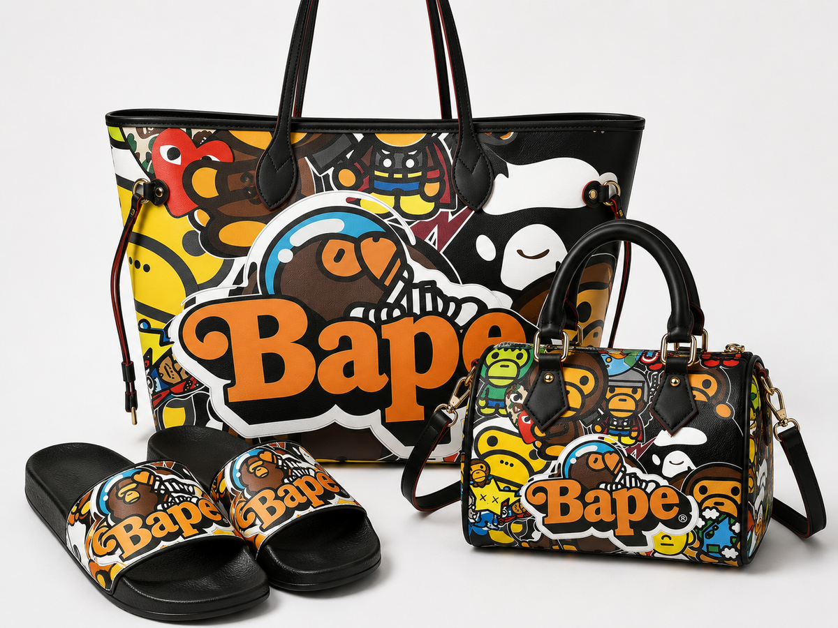 Carry Cute Bape Babe Purse+Slide Set