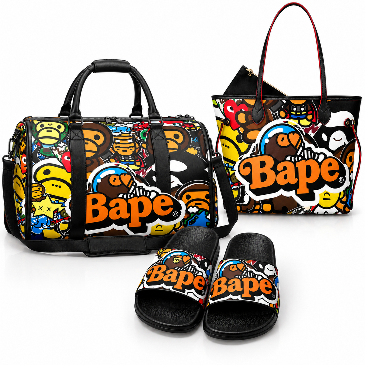 Carry Cute Bape Babe Purse+Slide Set