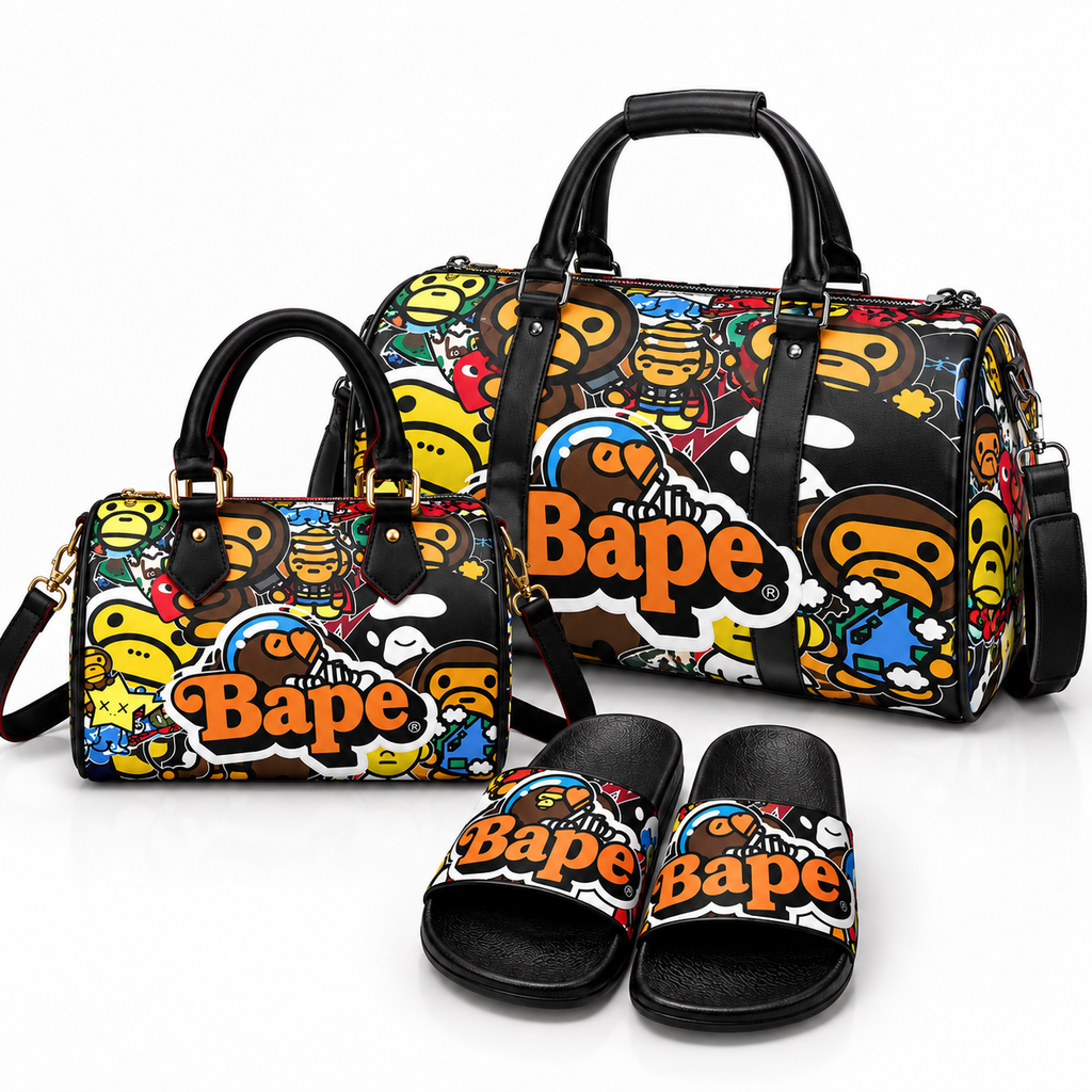 Carry Cute Bape Babe Purse+Slide Set